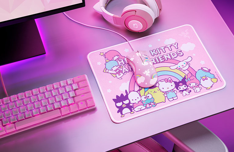 Razer x Hello Kitty and Friends collection - DeathAdder Essential and Goliathus