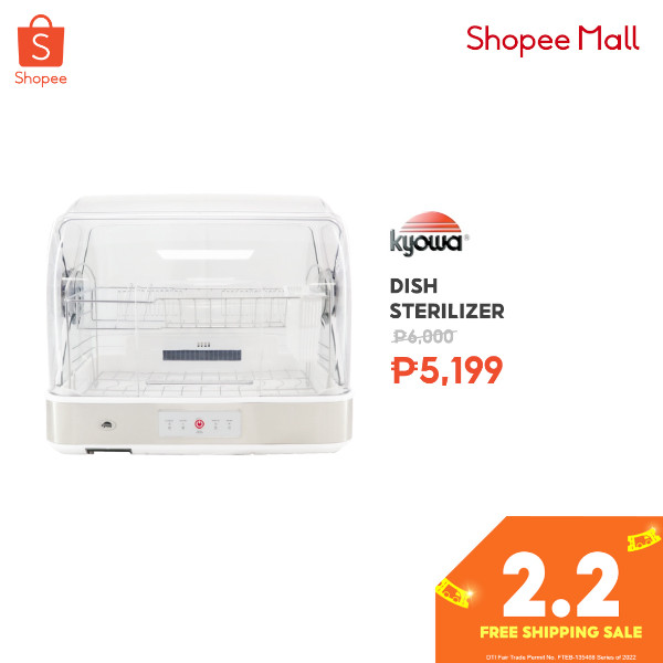 Shopee 2.2 Free Shipping Sale - Kyowa Dish Sterilizer