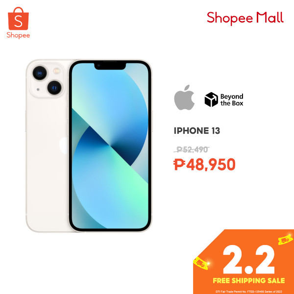 Shopee 2.2 Free Shipping Sale - iPhone 13