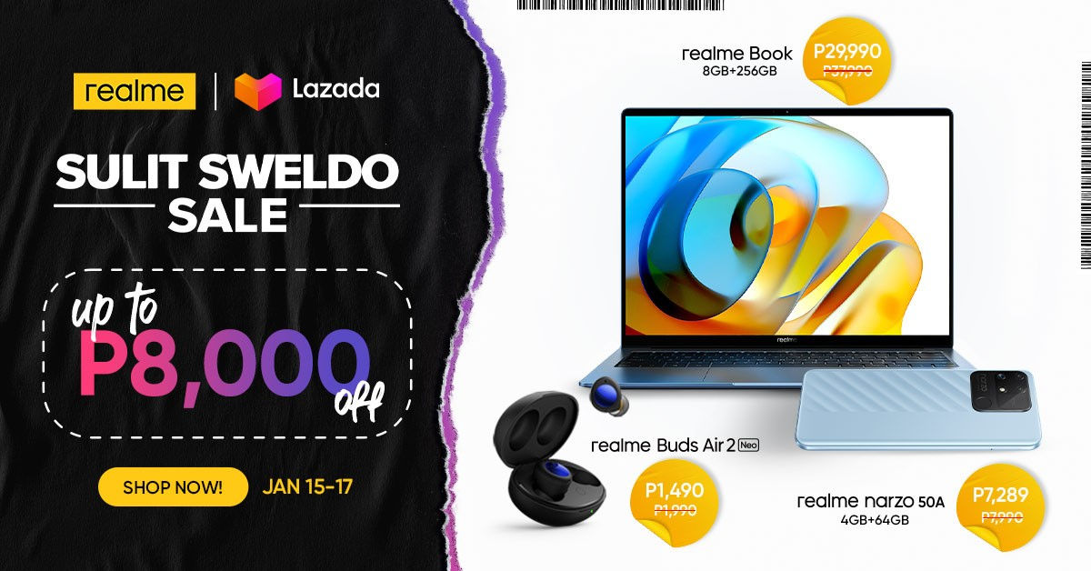 Get Up to 55% Off on These realme Gadgets during the Lazada Sulit Sweldo Sale