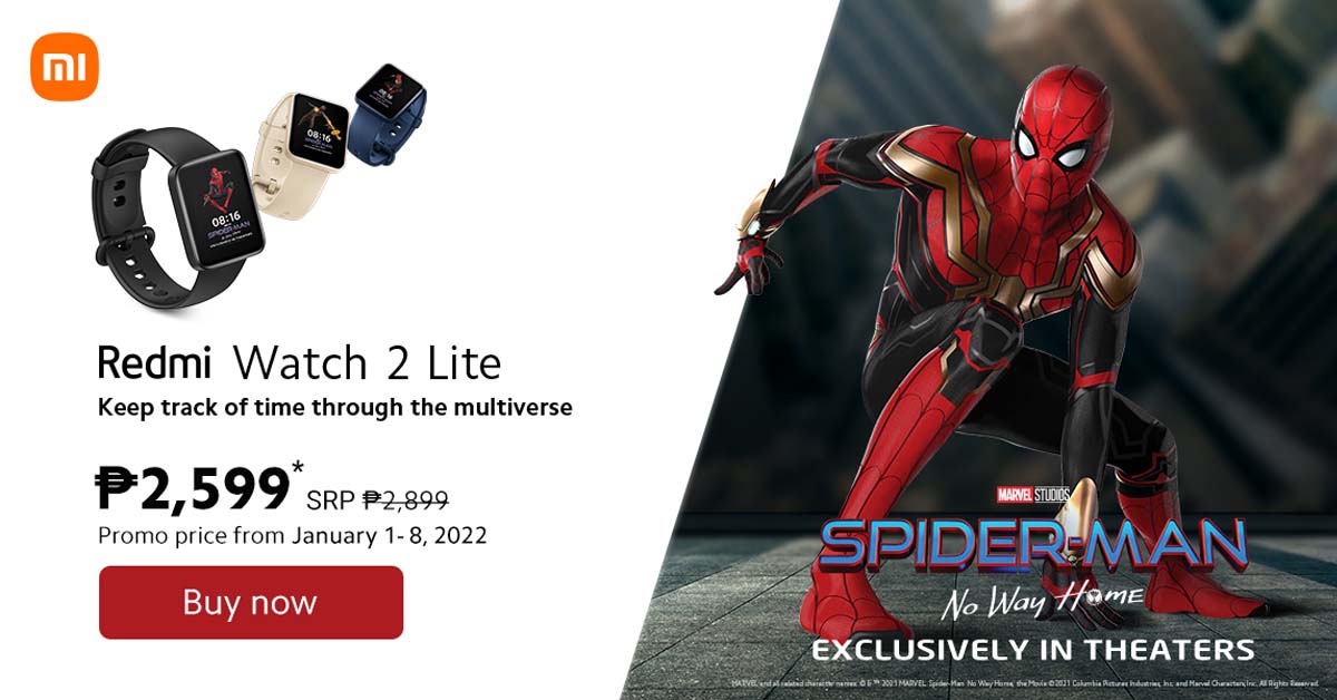 Buy a Redmi Watch 2 Lite and Get a Chance to Win Tickets to Spider-Man: No Way Home!