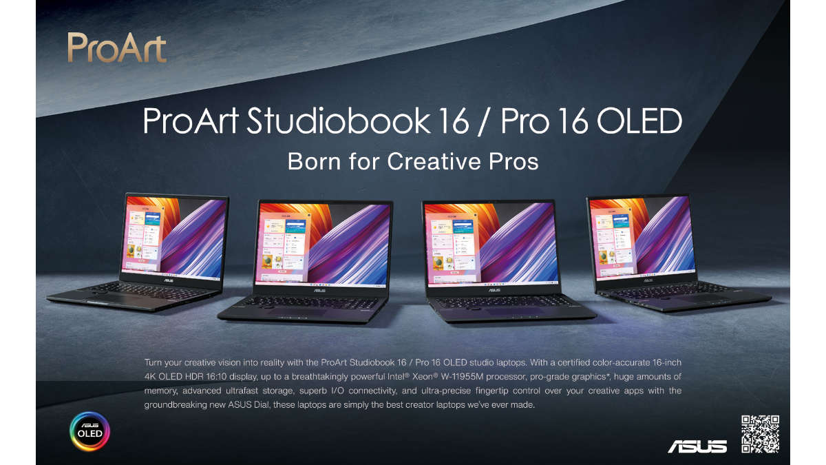 ASUS Releases ProArt StudioBook Pro 16 and StudioBook 16 in PH