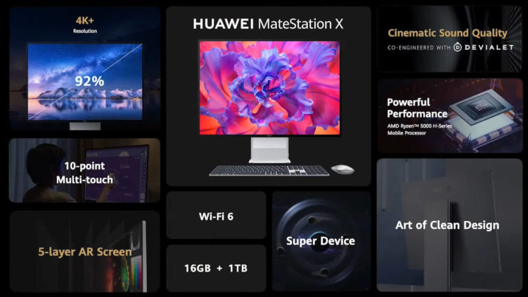 Huawei MateStation X - MWC 2022 - features