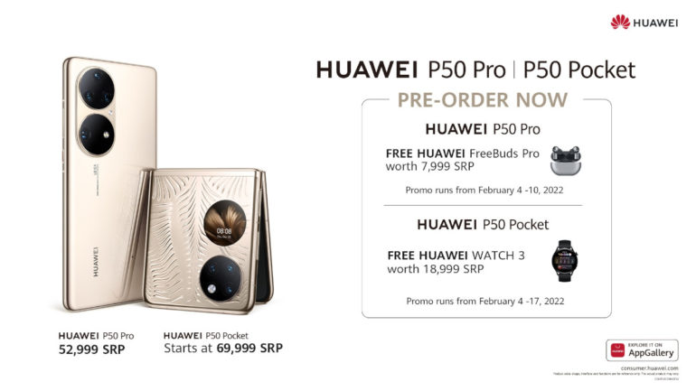 Huawei P50 Pro and P50 Pocket pre-order