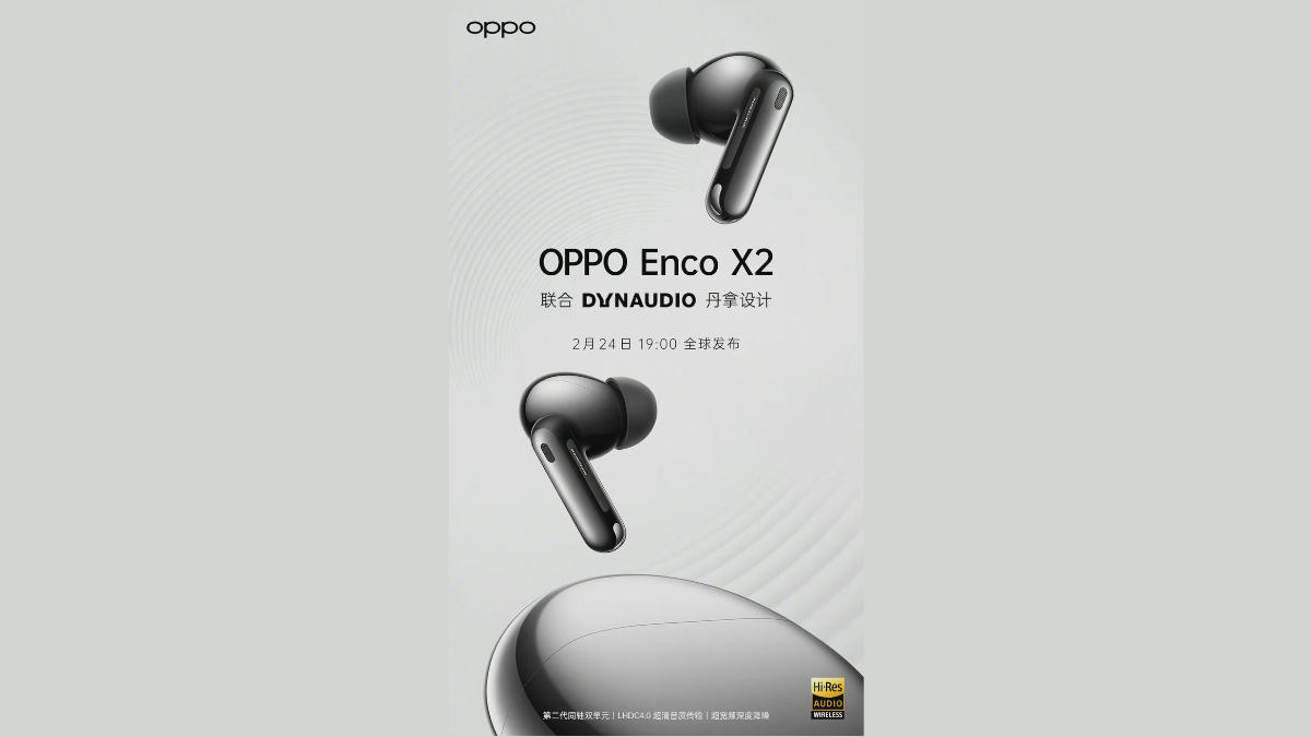 OPPO Enco X2 Earbuds Teased Ahead of Launch