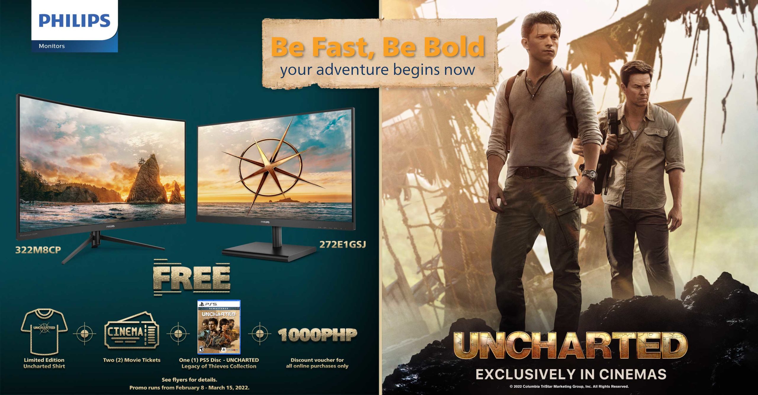 Philips x Sony Pictures Launch Uncharted Gaming Monitor Promo