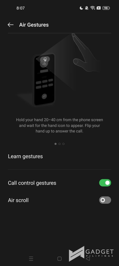 Air Gestures Call1