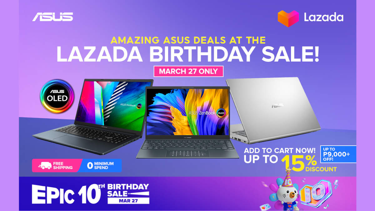 ASUS and ROG PH are Offering 15% Discount For Select Products During the Lazada Birthday Sale