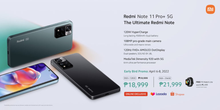 Redmi Note 11 Pro+ 5G PH launch - price