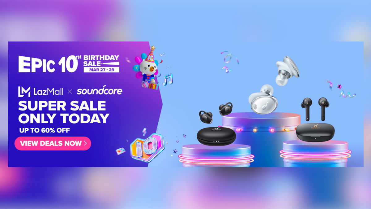 Soundcore Joins the Lazada Epic 10th Birthday Sale with Deals Up to 60% Off