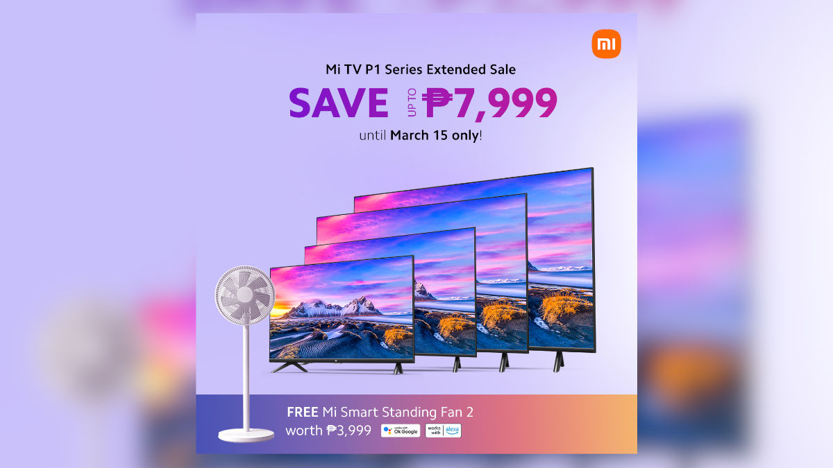 Enjoy Discounts and Freebie for the Xiaomi Mi TV P1 Series on Shopee and Lazada
