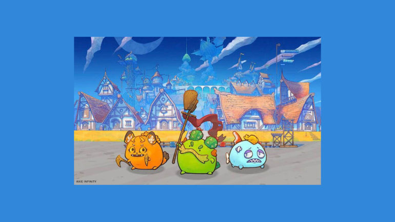 axie infinity blockchain game banner