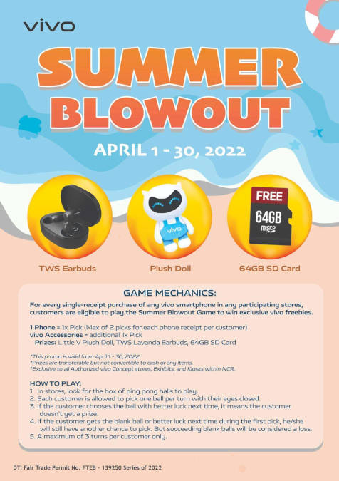 vivo summer blowout game prizes 1