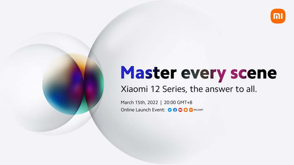 Xiaomi 12 Series will Launch Globally on March 15