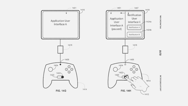 Apple patent controller console like