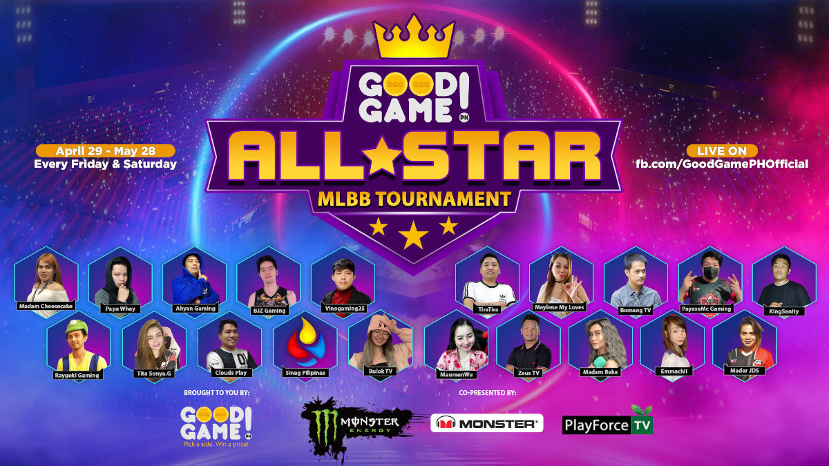 Monster Gaming and Good Game PH the All-Star MLBB Tournament in Support of Local Esports Talent