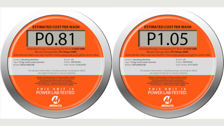 Orange tags for LG Commercial washers 2022