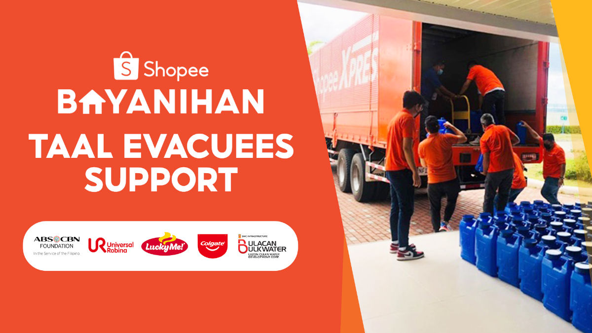 Shopee and Shopee Xpress Partner with Brands and Charities to Aid Taal Evacuees