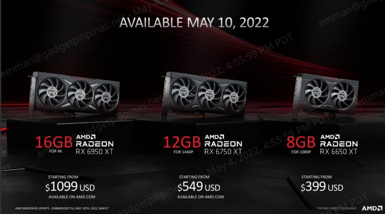 AMD Radeon RX 6950 XT Specs RX 6750 XT Price PH RX 6650 XT Price Philippines