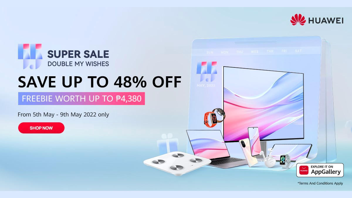 Enjoy Up to 48% Off at the Huawei Super Sale Until May 9