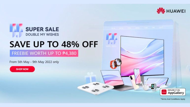 Huawei Super Sale May 5 to 9 2022 banner