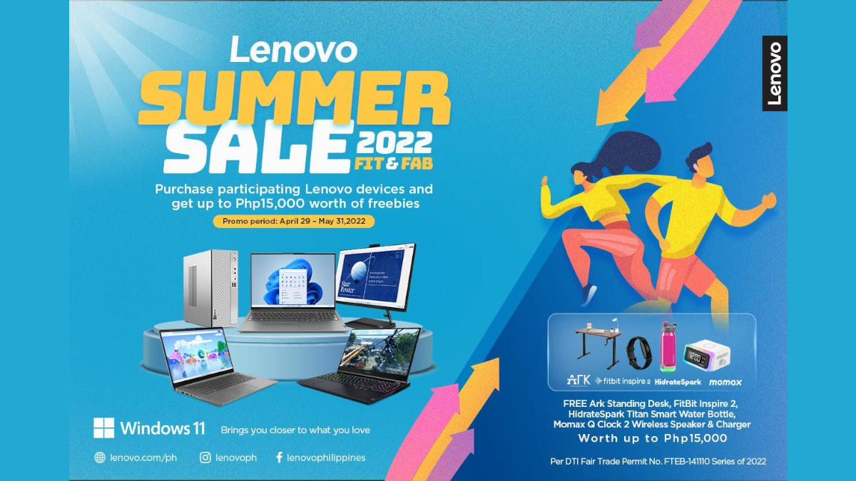 Lenovo’s Fit and Fab Summer Sale 2022 Promo Until May 31