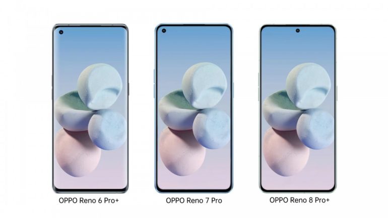 OPPO Rerno 8 render