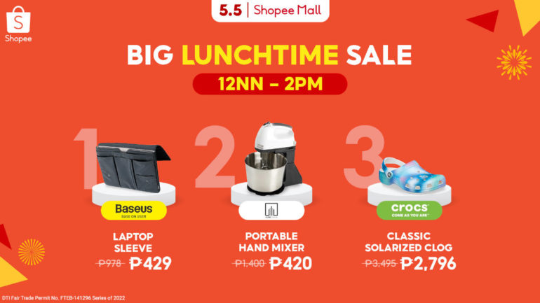 Shopee 5.5 Brands Festival - Big Lunchtime Sale