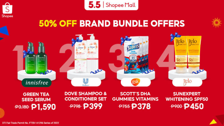 Shopee 5.5 Brands Festival - bundle offers