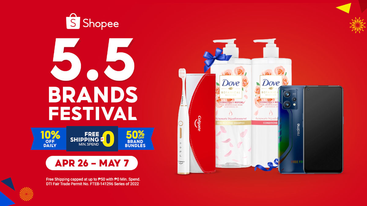Enjoy Deals From Your Favorite Brands at the Shopee 5.5 Brands Festival