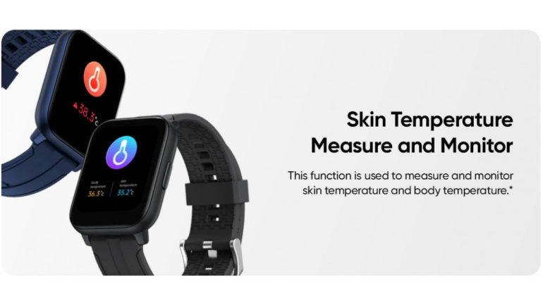 realme TechLife Watch SZ100 teaser - temperature
