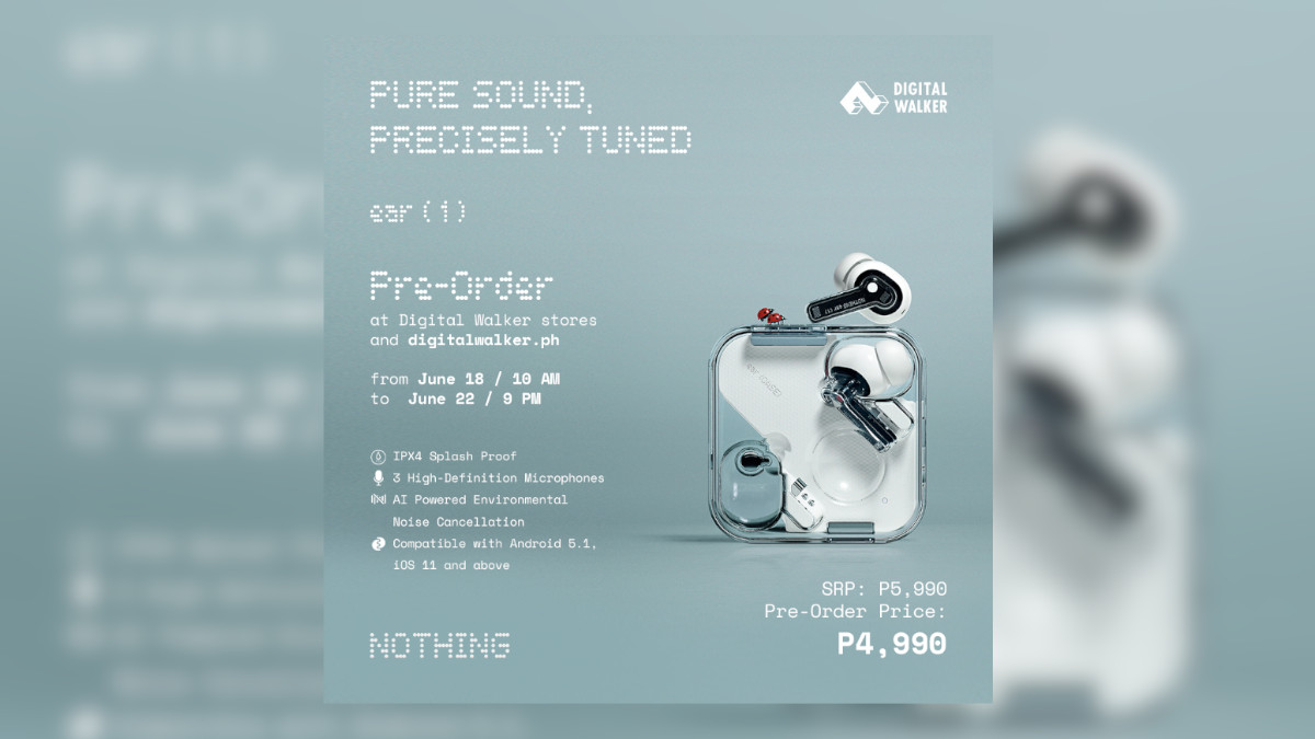 Nothing ear (1) Available for Pre-order at Digital Walker from June 18-22
