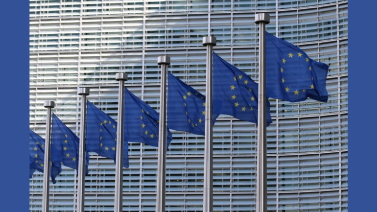 EU flags banner