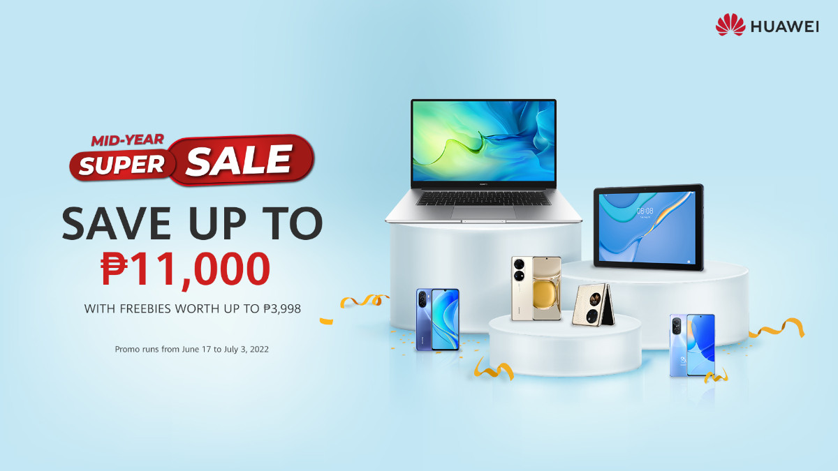 Enjoy Deals of Up to PHP 11,000 Off on Huawei Devices at the Mid-Year Super Sale