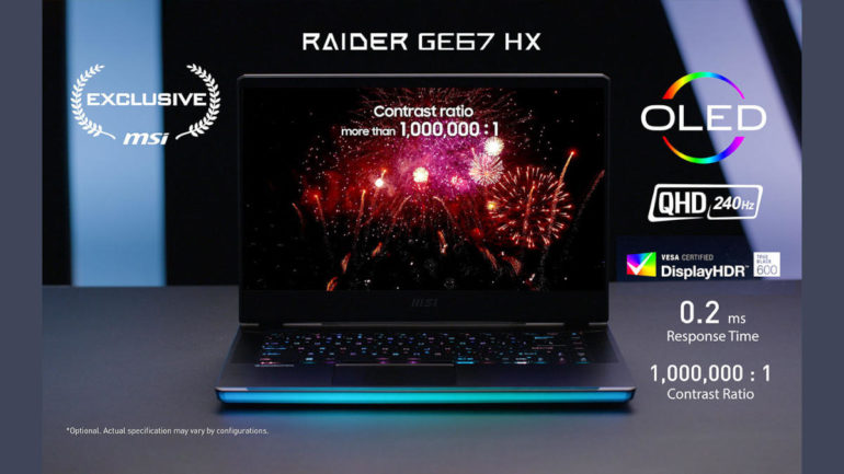 MSI Raider GE67 HX laptop