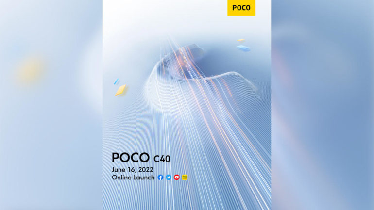 POCO C40 online launch poster