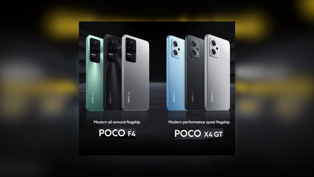 POCO F4 and X4 GT banner edited