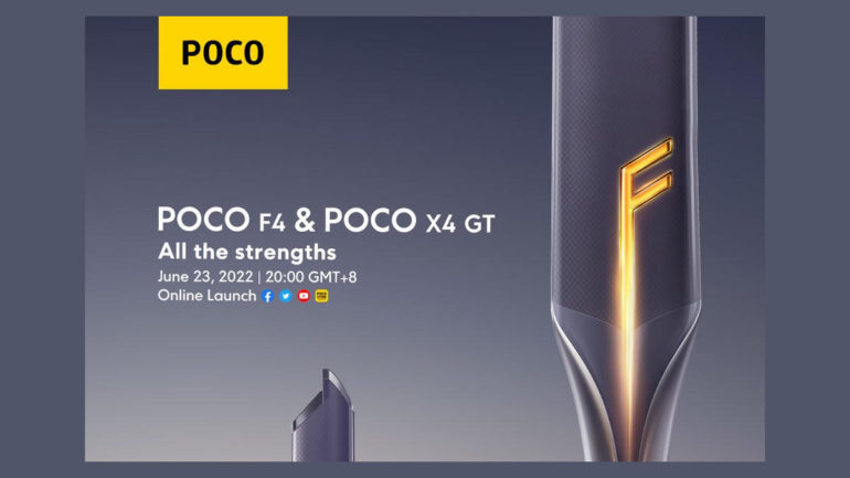 Poco F4 Poco X4 GT Launch poster