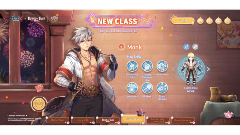 ROX x AoT celeb Monk class