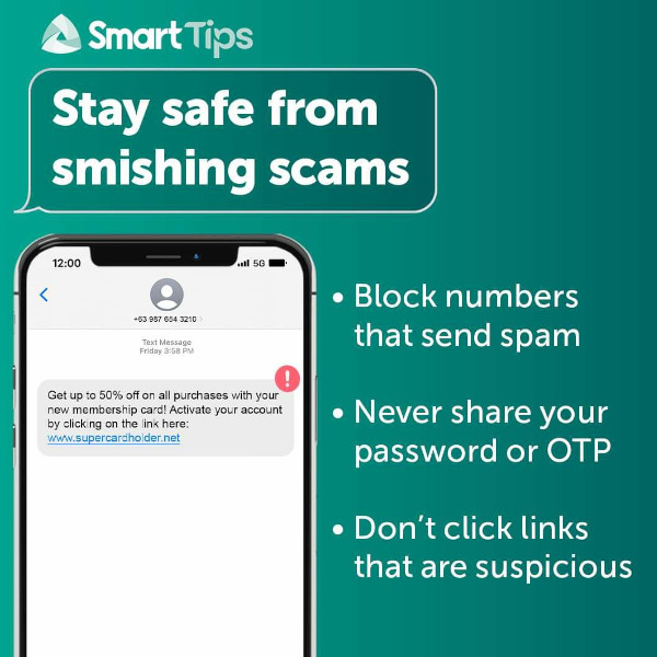 Smart tips - Smishing scams