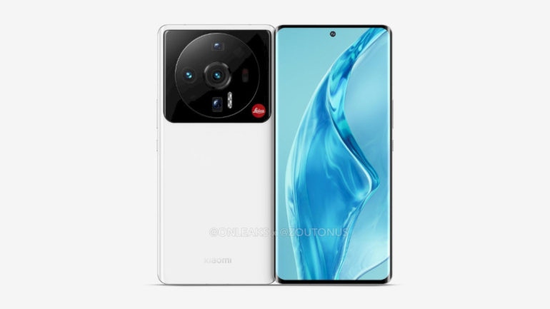 Xiaomi 12 Ultra 3D render front and back