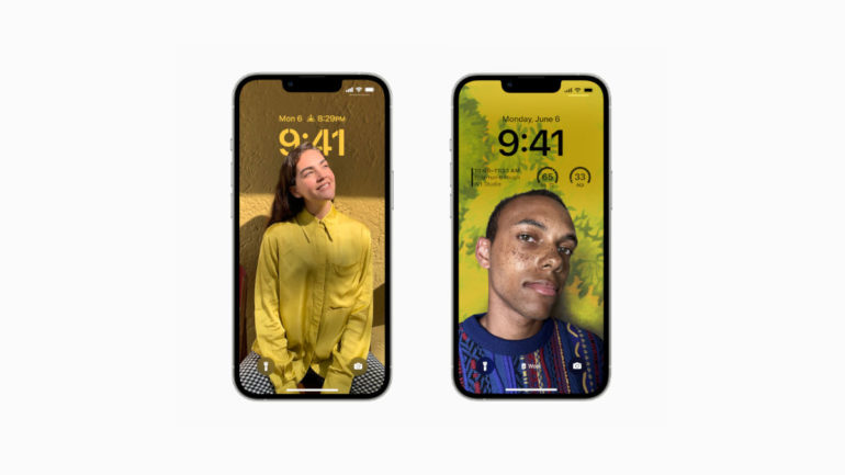 iOS 16 - personalized Lock Screen - photo