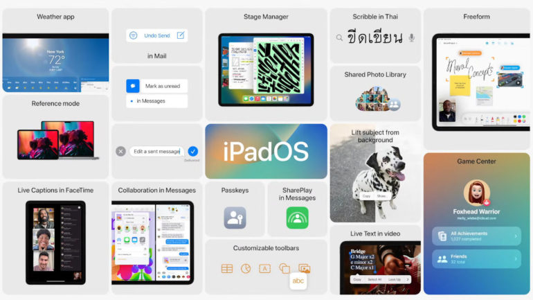iPadOS 16 - features