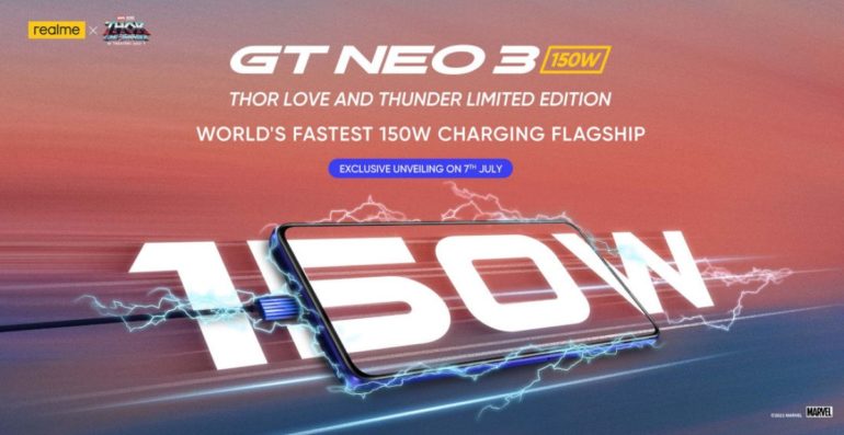 realme-GT-Neo-3-150W-fast-charging-poster-Thor: Love and Thunder