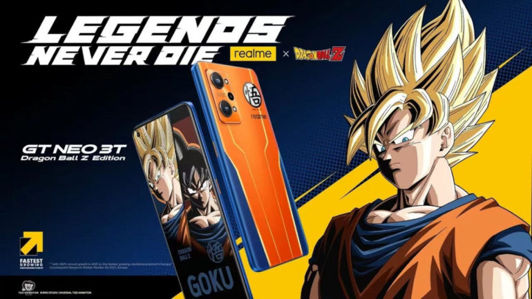 realme GT Neo 3T DBZ edition poster