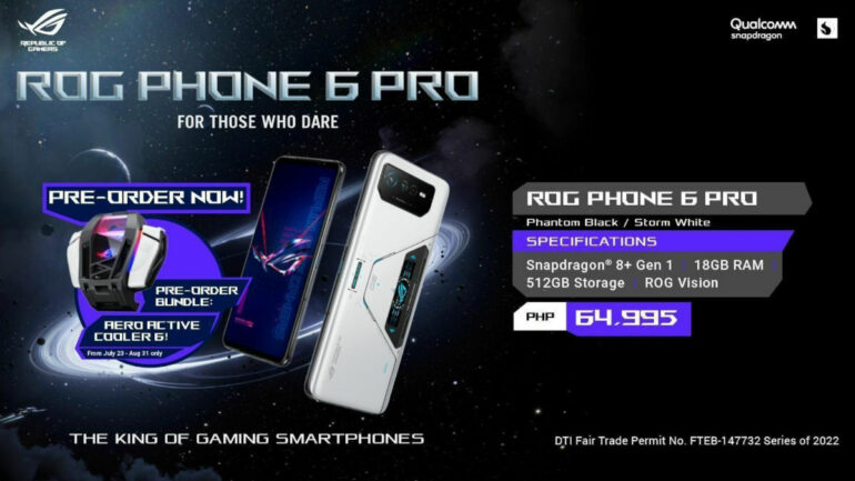 ASUS ROG Phone 6 series PH Launch ROG Phone 6 Pro price