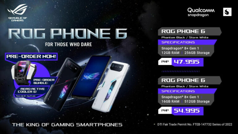 ASUS ROG Phone 6 series PH Launch ROG Phone 6 price