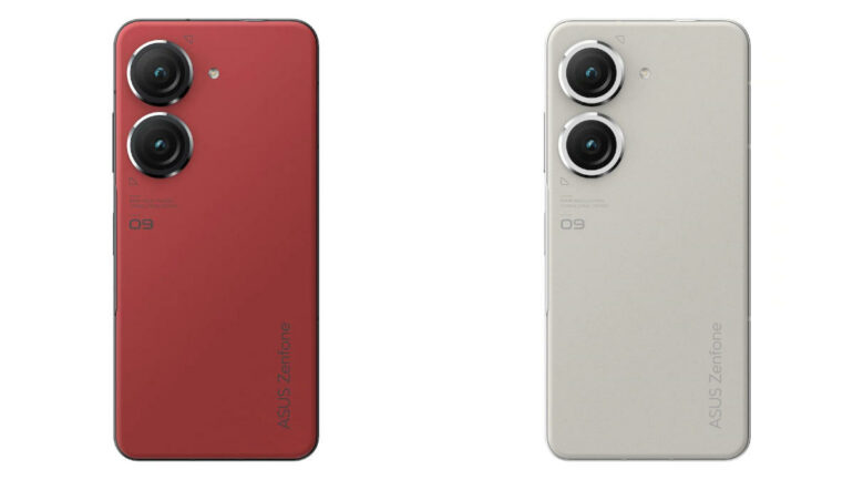 ASUS Zenfone 9 red and white