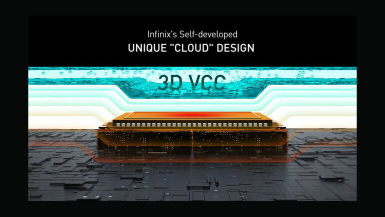 Infinix 3D Vapour Cloud Chamber LiquidCooling Technology Unique Cloud Design