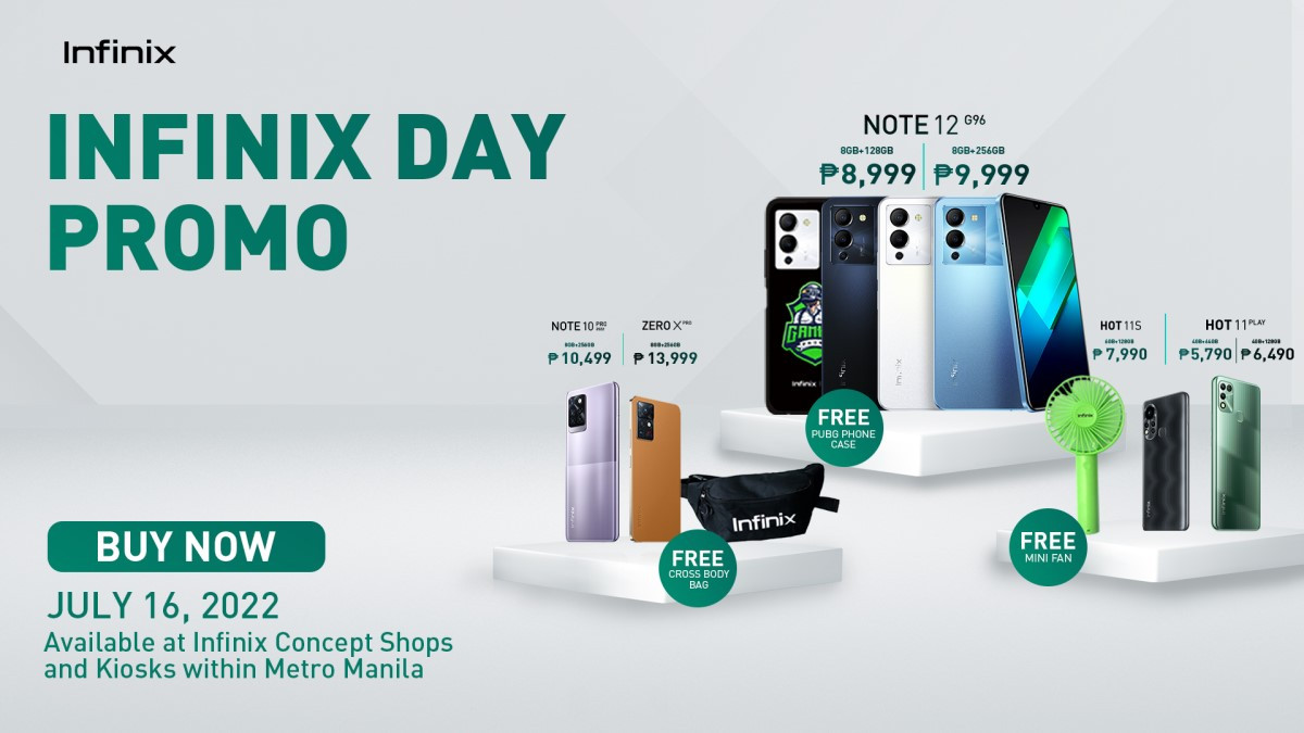 Enjoy a Freebie with Selected Infinix Smartphone Purchases with the Infinix Day Promo on July 16